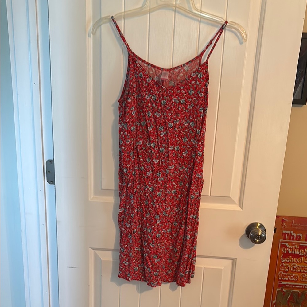 Women’s medium Red white and blue Floral Mini Dress